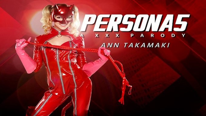 Lily Larimar的ann Takamaki在vr中体验终极快感