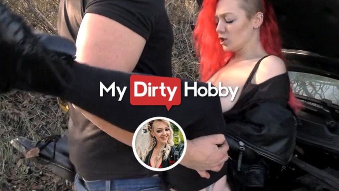 德国业余选手valery_venom用她的车来换取大鸡巴