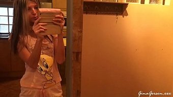 瘦弱的少女吉娜·格森...