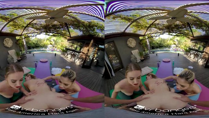 青少年(18+)在vr Bangers的最新版本中自慰和口交
