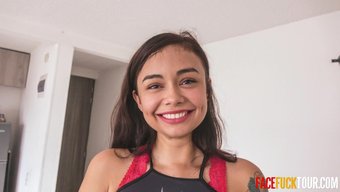 拉丁美女深喉口交技巧