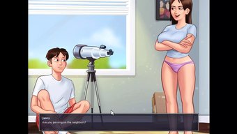 与拥有大自然乳房的青...