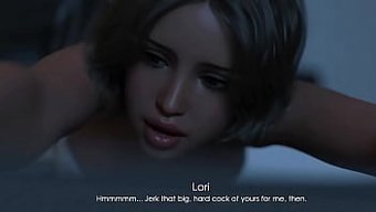 小巧玲珑的少女有着大...