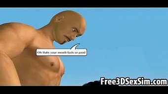 看一个3d卡通宝贝在...