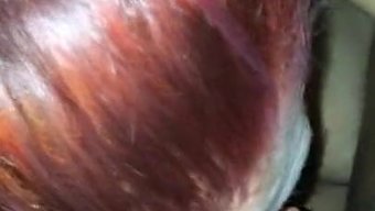 红发美女给大黑屌性感口交