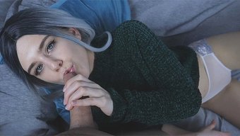 我一骑上他的鸡巴就下来了