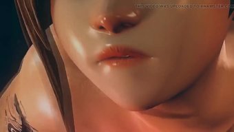 胸部丰满的熟女接受了...