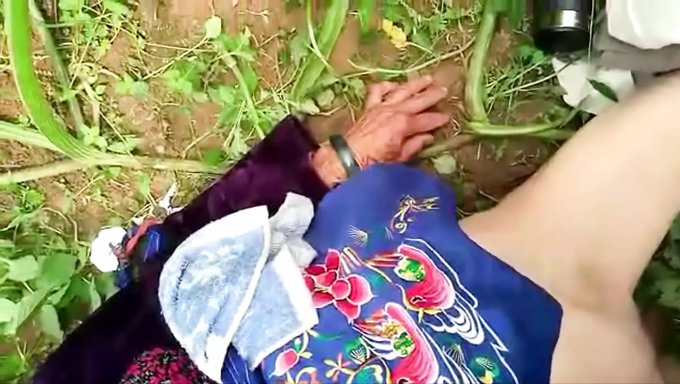 成熟的中国女人沉迷于户外快感
