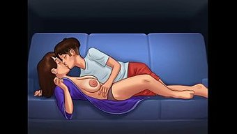 大奶后妈和继子一起看...