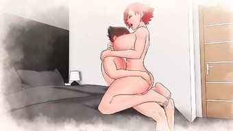 大屁股和紧身阴道在女...
