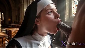 大奶红发修女打破誓言,直接在教堂里试试大屌