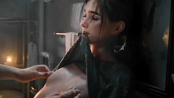 Ellie Williams在这部动画色情视频中经历了粗暴的性爱和脸射。