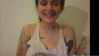 我摄像头上的新女孩,...