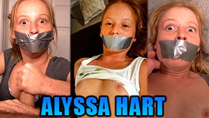 Alyssa Hart在三个热门视频中的极度束缚和面部恋物癖