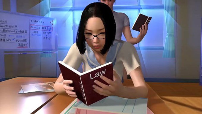 Ben给一个大奶美女上课,她从后面有个大屁股。