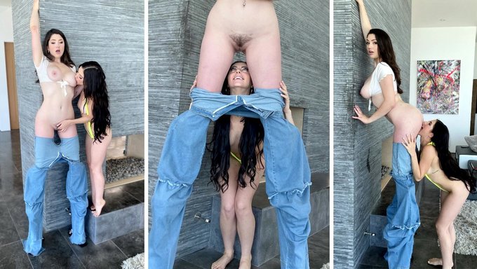 拥有大自然胸部的棕发少女在camsoda上自慰