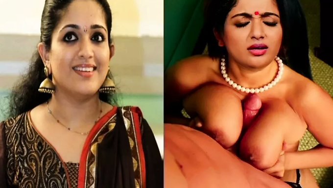 Kavya Madhavan的成熟乳房在性行为中弹跳