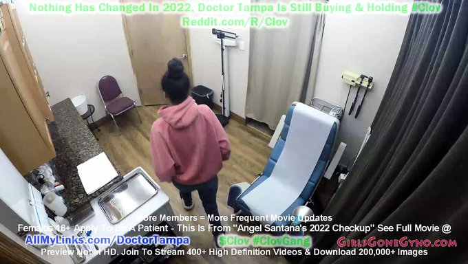 隐藏的摄像头捕捉了安吉尔·桑塔纳与医生坦帕和护士阿里亚的2022年妇科检查