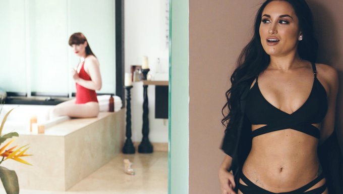 Gabriella Paltrova和惊人的跨性别美女在水疗中心热情地相遇
