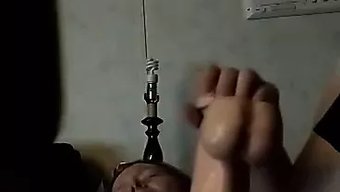 业余红发女郎的特写阴...