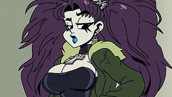 巨乳和屁股的哥特女孩...