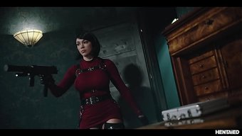 一个性感的女人在游戏...